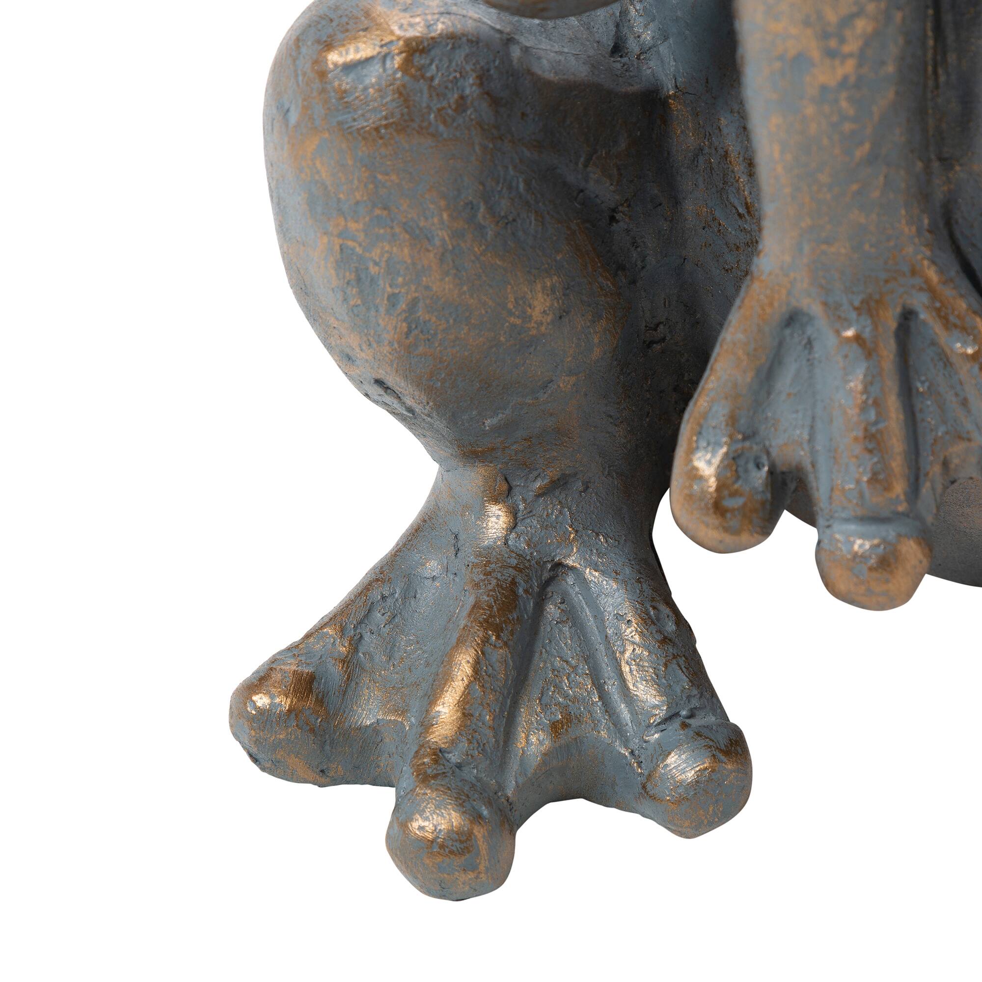 Glitzhome® 28" Bronze Stacked Frog Statue